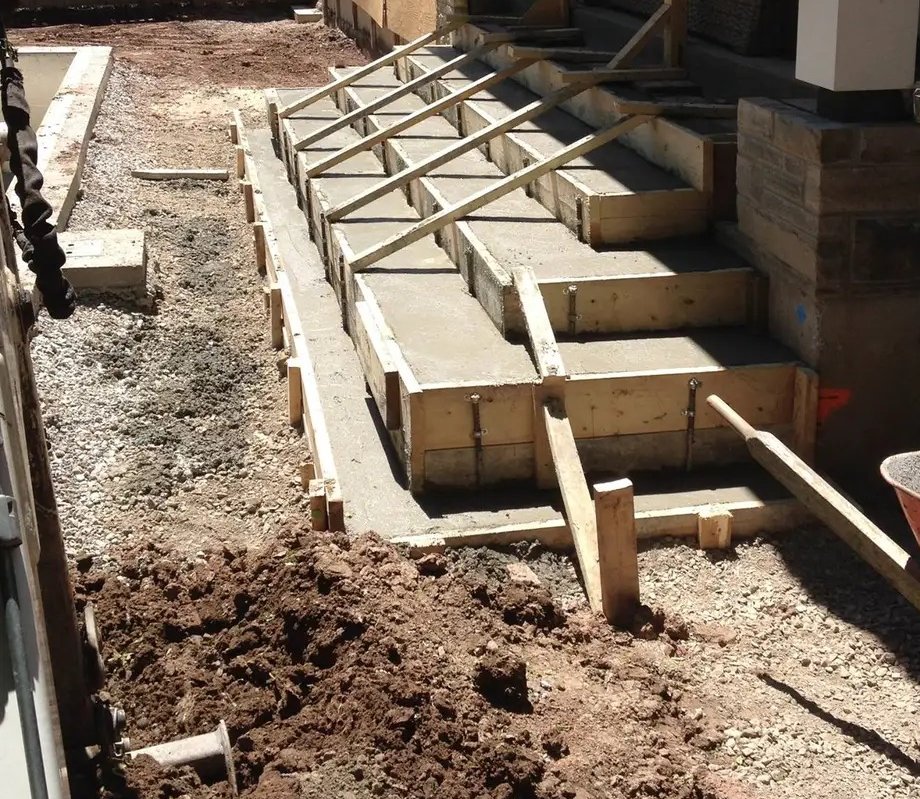 Cement steps