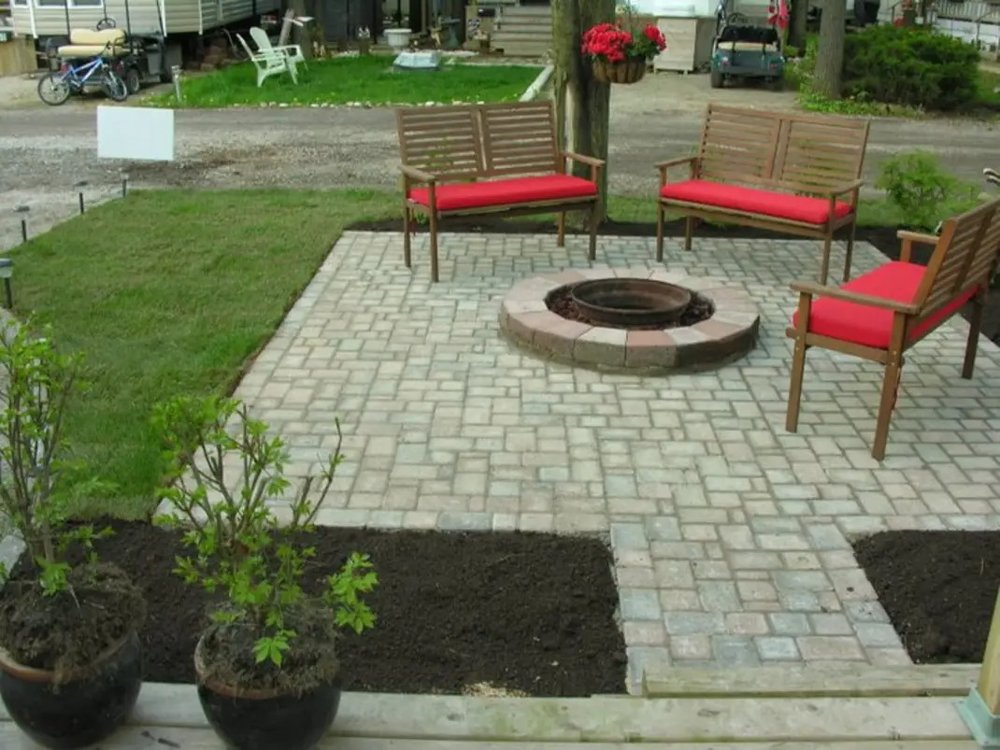 Fireplace patio